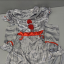 Morph Movie Clown Costume For Girls - Scary Kids Halloween Costume - Creepy Clown Outfit For Girls Size XL Grey