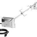 onlyfire 6022 Universal Grill Replacement Rotisserie Kit, with 37'' ×1/2'' Hexagon Spit Rod and Stainless Steel Electric Motor(Do No Fit Weber Gas Grill)