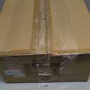 POLITAMP Glass Pendant Light Fixtures, Amber Glass Pendant Lights Kitchen Island, 11.8 inch Brass Ceiling Hanging Lamp,Mid Century 1-Light Chandelier Light Fixtures for Bedroom Dining Room