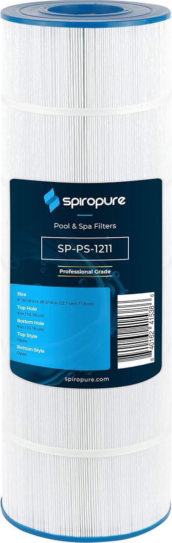 SpiroPure Replacement for Star-Clear Plus C1900 Hayward CX1900RE Pleatco PA190 PWWPC200 Unicel C-8420 Pro Clean 200 Waterway Plastics 817-0200P Hot Tub Spa Pool Filter Replacement Cartridge