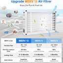 2-Pack X6670 MERV 13 Filter Compatible with Lennox X6670 Healthy Climate 16" x 25" x 5" Furnace Filter Model HCF16-11 for HVAC System,Part # X6670(HCF16-10)