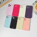 2 x Compatible with iPhone 12 Case with Cute Fashion Polka Dot Aesthetics Design, Raised Lens Edge Protection, Stylish Slim Soft TPU Protective Cover for iPhone 12, Purple