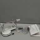 Apple Peeler Corer, Long lasting Chrome Cast Magnesium Alloy Apple Peeler Slicer Corer with Stainless Steel Blades and Powerful Suction Base for Apples and Potato(White)