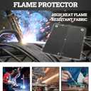 5 x Zlirfy Welding Blanket,Heat Shield Welding Pad,12''x12'' Flame Protector Pad Plumbing Hole Propane Torch,Soldering Torch Flame Protector,High Temp Heat Resistant Cloth for Soldering Copper Pipe