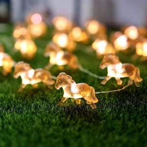 Horse Fairy String Lights Pony Cute Decorative Lights 20 LEDs Night Light 8.5ft USB or Battery Powered with Remote for Bedroom Farmhouse Barn Holiday Thanksgiving Decoration