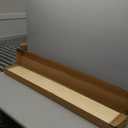 Fun Memories Picture Ledge Shelf for Wall, 48 inch Pine Wood Nursery Book Shelves Set of 2- Wall Book Shelves for Kids Room, Home Decor - Kitchen Spice-Natural