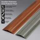 Floor Cord Cover 4FT, Walnut Wood Cord Hider Floor, Soft PVC Cord Protector Floor, Hide Extension Floor Wire Covers for Cords, Organizer Wires Floor Cable Cover, Cable Cavity: 0.47" (W) x 0.24" (H)