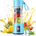 Cordless Portable Personal Size Blender - Mini Blender Make Smoothies and Shakes, 380Ml BPA Free Travel Cup, Powerful Blending Suit in Office/Home/Gym