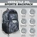 Soccer & Basketball Sports Bag with Ball Pump - Basketball Backpack with Separate Ball & Shoes Holder Compartment, Soccer Basketball Football & Volleyball Bag with Large Capacity (Grey)