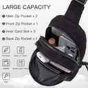 Small Corduroy Sling Bag Initial Crossbody Bag Fanny Pack for Girls Personalized Birthday Gifts for Teen Girls Gifts (Black)