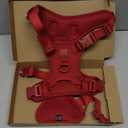 No Pull Dog Harness, Puppy Vest with Front Clip for Small Medium Large Sized Dog (Burgundy Red, L)