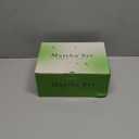 Matcha Whisk Set, Line Cyan Ceramic Matcha Set Includes Matcha Bowl, Matcha Whisk (Chasen) and Holder, Sifter, Bamboo Scoop & Spoon - 6 Pcs Matcha Kit for Matcha Lovers