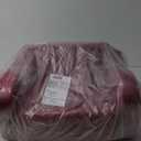 Kids Sofa, 2-in-1 Flip-Out Foam Couch with Soft Sherpa Cover, Cozy Play Lounge Chair, Red (Medium)