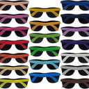 20 Pack Neon Party Sunglasses Bulk for Adult Cheap Color Glasses UV400 Protection