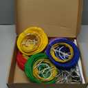 5 Pcs 12 Inch Large Outdoor Christmas Ornaments Bulb Shape Large Lighted Christmas Ornaments with 90 LED Light Outdoor Hanging Christmas Decoration with Hook for Yard Porch