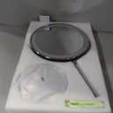 Lighted Makeup Mirror, 3000 mAh Rechargeable Double Sided Magnifying Vanity Mirror with 3 Colors, 1x/10x, 360 Rotation , Brightness Adjustable Magnification Cosmetic Light up Mirror, Women Gift (Chrome)