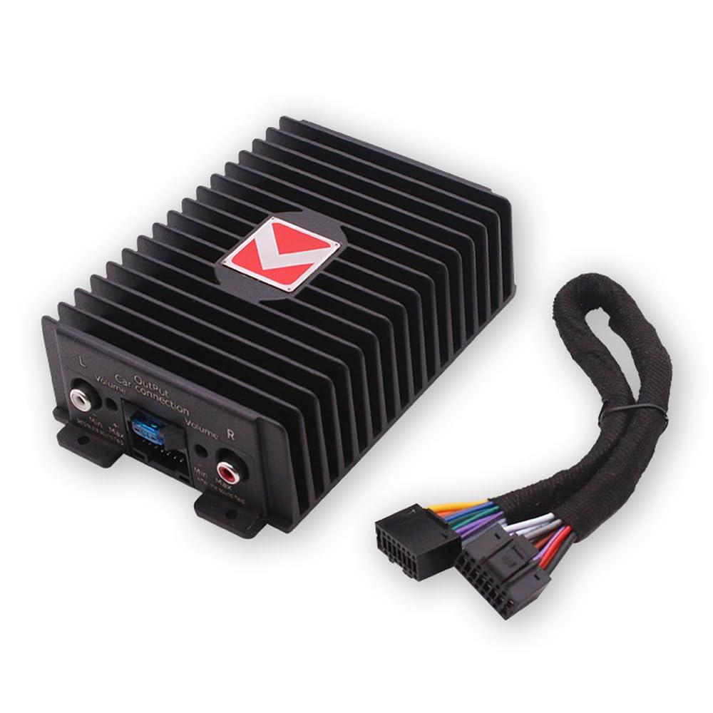 Shkalacar Car Audio 4-Channel Amp Amplifier 80Wx4 Modification Power, Digital Sound Processor Class A/B for Android Car Player