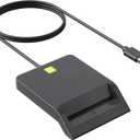CAC Reader, USB-A CAC Card Reader Military, DOD Military USB Common Access CAC Smart Card Reader, Compatible with Windows, Mac OS