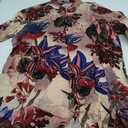 JOGAL Men's Flower Casual Button Down Short Sleeve Hawaiian Shirt (Large, Winered)