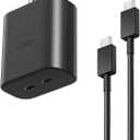 Super Fast Charger Fast Charging Block,45W Dual Port USB C Wall Charger Fast Charging for S25 Ultra/S24/S23/S22/S21/S20/A14/A54,Z Flip7/Fold 7 with 5FT Android Type C Charging Cable