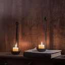 Wall Sconce Candle Holder Metal Hanging Wall Decorations for Home,Living Room, Bathroom, Dining Room, Set of 2Black