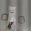 Mosonio Compatible for Apple Watch Band 46mm with Screen Protector Case Women, Jewelry Metal Chain with 2P Bling Case Cover for iWatch Series 11 10(Gold Link with Black Leather)