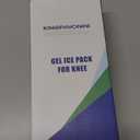 KingPavonini XXL Knee Ice Pack Wrap Around Entire Knee After Surgery, Large Reusable Gel Ice Pack for Injuries, Pain Relief, Swelling, Sports Injuries, 1 Pack (Blue)