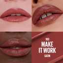 MAYBELLINE Serum Lipstick, Hydrating Lip Makeup with 8HRs of Lip Plumping Moisture with Hyaluronic Acid + Oil Blend, Make It Work (Midtone Rosey Mauve Satin)