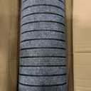 3' x 15' Stripe Runner Rug with Rubber Backing, Indoor/Outdoor Non-Slip Low-Profile Carpet for Hallway, Kitchen, Entryway, Patio, Stair, Laundry – Gray& Stripe