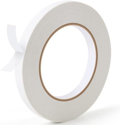 Gunlar Double Side Tape,1/2inch*100FT Adhesive Fabric Hem Tape No Sew Hemming Tape for Clothes,Pants,Curtains,Arts, Crafts,Carpet,Scrapbooking, Pack Of 4