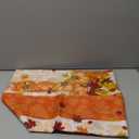 XCHI Fall Pumpkin Maple Leaves Orange Tablecloth Rectangle Washable Table Covers for Home Party Decorations 60x84 Inch