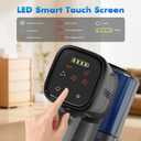 Cordless Vacuum Cleaner, 580W/50Kpa/50Mins Stick Vacuum for Home, LED Touch Screen, Anti-Tangle, Wall Mount Charging Lightweight Rechargeable Vacuum for Carpet Pet Hair Hardwood Floor Blue