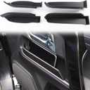 Voodonala for 4Runner Side Door Storage Box Glove Organizer Tray Door Handle Storage Compartment Bin for 2010-2023 Toyota 4runner Accessories, ABS Black 4pcs(Doesn't fit limited)