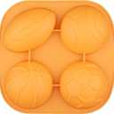 Giant Size Sports Balls Silicone Ice Cube Mold Athlete Basket Ball Rugby Tennis Soccer Football Chocolate Candy Jello Shot Mold Mini Cake Cupcake Baking Pan