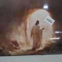 Jesus Canvas Wall Art Jesus Leaves The Tomb Wall Decor picture Christianity Resurrection of the Savior Poster Print Christ God Painting Artwork for Church Gallery Home Decoration,24x16in Canvas