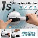 TAILI Grab Bars for Bathtubs and Showers,2 Pack Shower Handles for Elderly Suction,Maximum 330lbs,Shower Grab Bar with Upgraded Rubber Suction Cups, Safety Grip for Senior, No Drilling Removable,Black