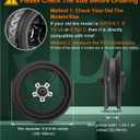 2-Pack 50/75-6.1 Electric Scooter Tire and Tube Replacement Set - 8.5x2.0 Thickened Inner Tube, 8 1/2 x2 Front or Rear Anti-Slip Tires for Gotrax GXL V2/XR/APEX, Hiboy S2, etc