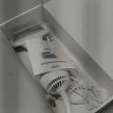 2-in-1 Dog Dryer with Slicker Brush for Small Dogs and Cats, Pet Hair Dryer, Dog Blow Dryer for Grooming with 300 Watts, 75-85 dB, Adjustable Temperature, Overheat Protection