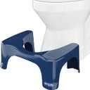 Squatty Potty Simple Bathroom Toilet Stool, Galaxy Blue 7", Ergonomic Stool Posture-Enhancing Bathroom Footrest for Improved Digestion & Constipation Relief
