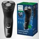 Philips Norelco Shaver 2400 Series, Wet and Dry Electric Shaver, Pop-up Trimmer, P-Cap, Deep Black, Model X3001/90