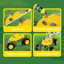 John Deere Bubble Lawn Mower for Toddlers, Bubble Blowing Machines, Indoor and Outdoor Gardening Toy, Birthday, Party Favor for Preschool Girls and Boys, No Batteries Required, 2+