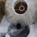 Farmhouse Table Lamps Black 18.8" Tall Ceramic Table Lamp Rustic Southwestern Clay Pot Ceramic Lampshade with Fabric Shade Bedside Nightstand for Living Room Bedroom House Office Entryway (Black)