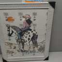 GULETHUN 14x18 Picture Frame, Ornate Ridged Embossed White Poster Frame, 14x18in