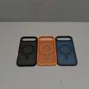 LISEN 3-Pack Magnetic Shockproof for iPhone Air Case Slim [Fit for MagSafe][Military Grade Drop Protection] Translucent Matte Phone Case for i Phone 17 Air, Cosmic Orange, Space Black, Deep Blue