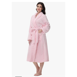 Yurhap Premium Robes for Women - Super Soft Cozy Fleece Women's Robe Plush Long Bathrobe, S/M