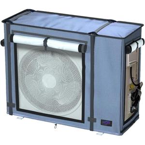 NGB Mini Split Cover for Air Conditioner Outdoor Units with 600D Waterproof Material, UV, Dust, Wind and Snow Resistant, Maximum Size 32.3Lx13.7Wx24H in, Can be Used While Running, Grey. (Gray)