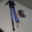 Aihoye Hiking Trekking Poles, 2 Pack Collapsible, Lightweight, Anti Shock, Walking Sticks, Adjustable Hiking Pole for Men and Women (blue)