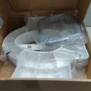 Bemis Rise 4.5" Raised Toilet Seat with Support Handles, Hinges Never Loosen, Fits Round and Elongated