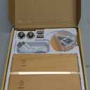 Battery Operated Wall Sconces Set of 2,Rechargeable Wall Lights Wood,Stick On Wall Lights for Bedroom,Wall Mounted Bedside Reading Lamps Dimmable,Battery Powered Wall Lamp for Bedroom