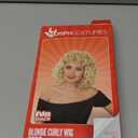 fun shack Blonde Bob Curly Wig, Platinum Short Curly Hair Wig for Women, Perfect for Parties and Events, One Size